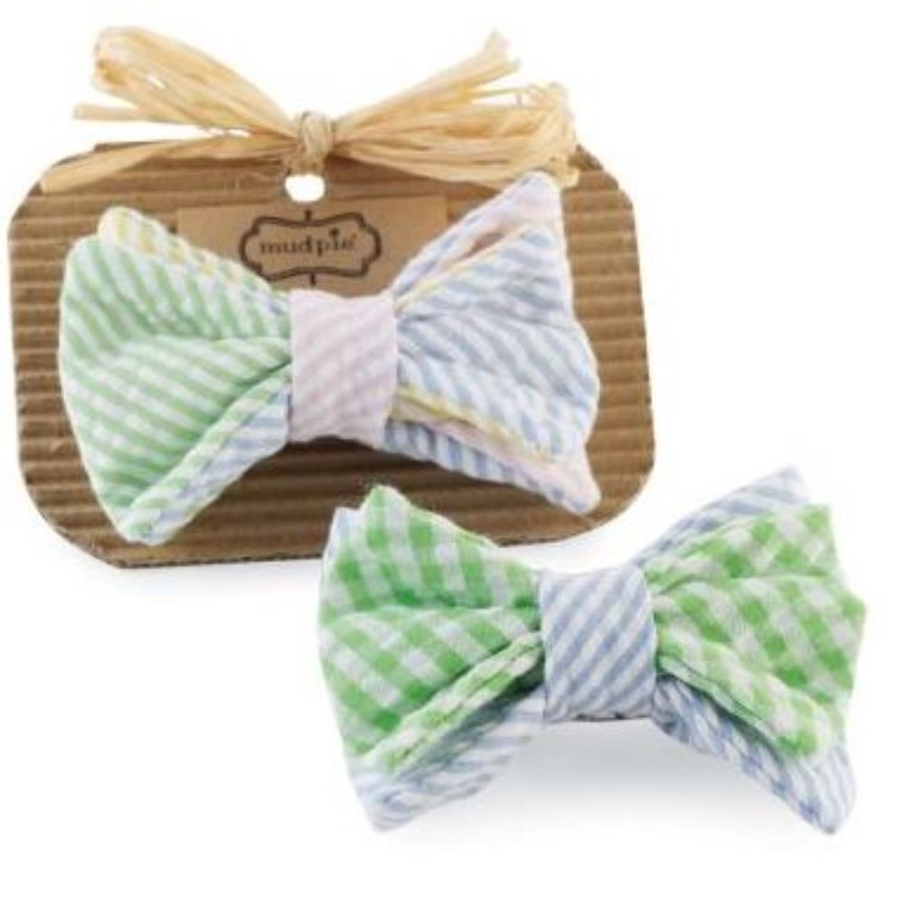 Mud Pie boys bow ties: gingham or seersucker